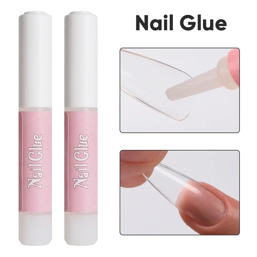 

5/10pcs Nail Glue Acrylic False Nail Tips Glue Gel Fast-Dry Extension Super Bond Rhinestones False Nails Mini Glue Low Price