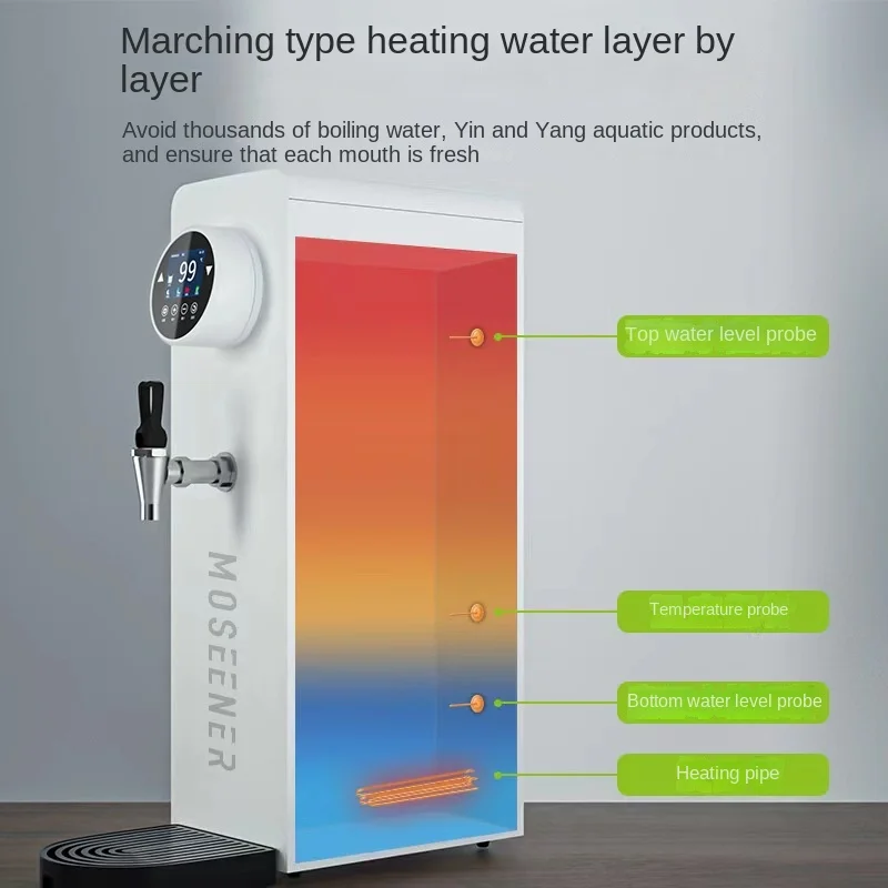 Máquina de água fervente comercial da loja de chá do leite da máquina da água, café automático pequeno do calefator de água 3000w