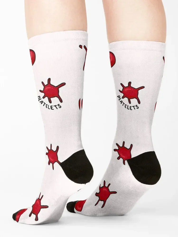 Hand Drawn Red Blood Cells Pack Socks new year compression Non-slip funny gifts Socks For Men Women's