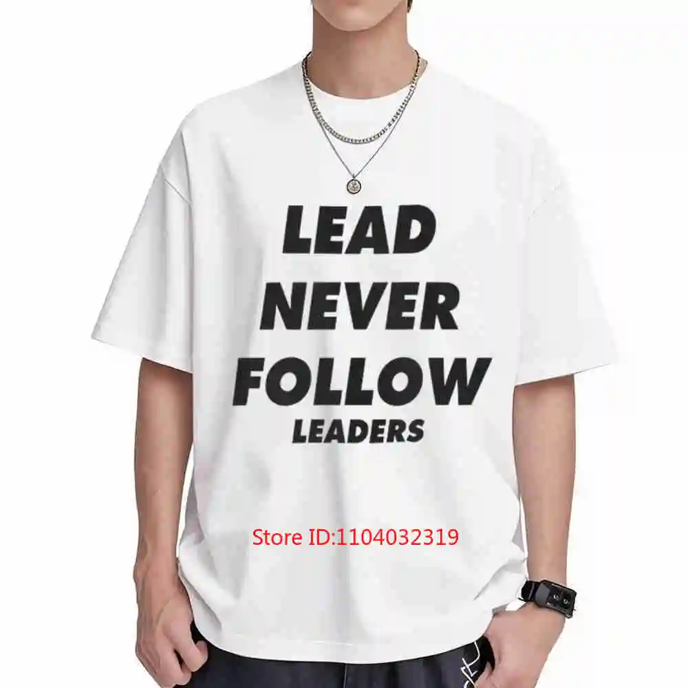 Chief Keef Lead Never Follow Leaders Short Sleeve Tee 100% Cotton T-Shirt