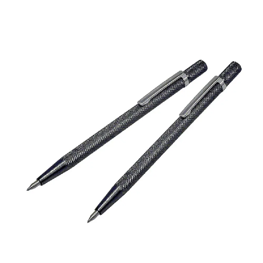 2PCS Industrial Scriber Tools with Carbide Tips for Marking Glass Ceramic Steel Iron and Marble in Manufacturing Settings