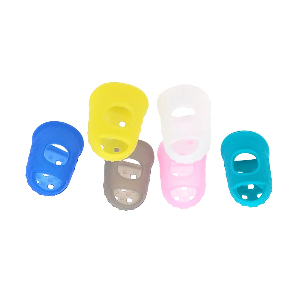 10 Pcs Finger Guards for Guitar Fingertip Protector Silicone Sleeve Keep Warm Protectors Child