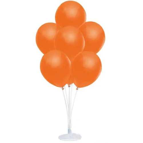 Aydınlı Party Balloon Stand 10 PCs Pearlescent Metallic Orange Balloon Seti