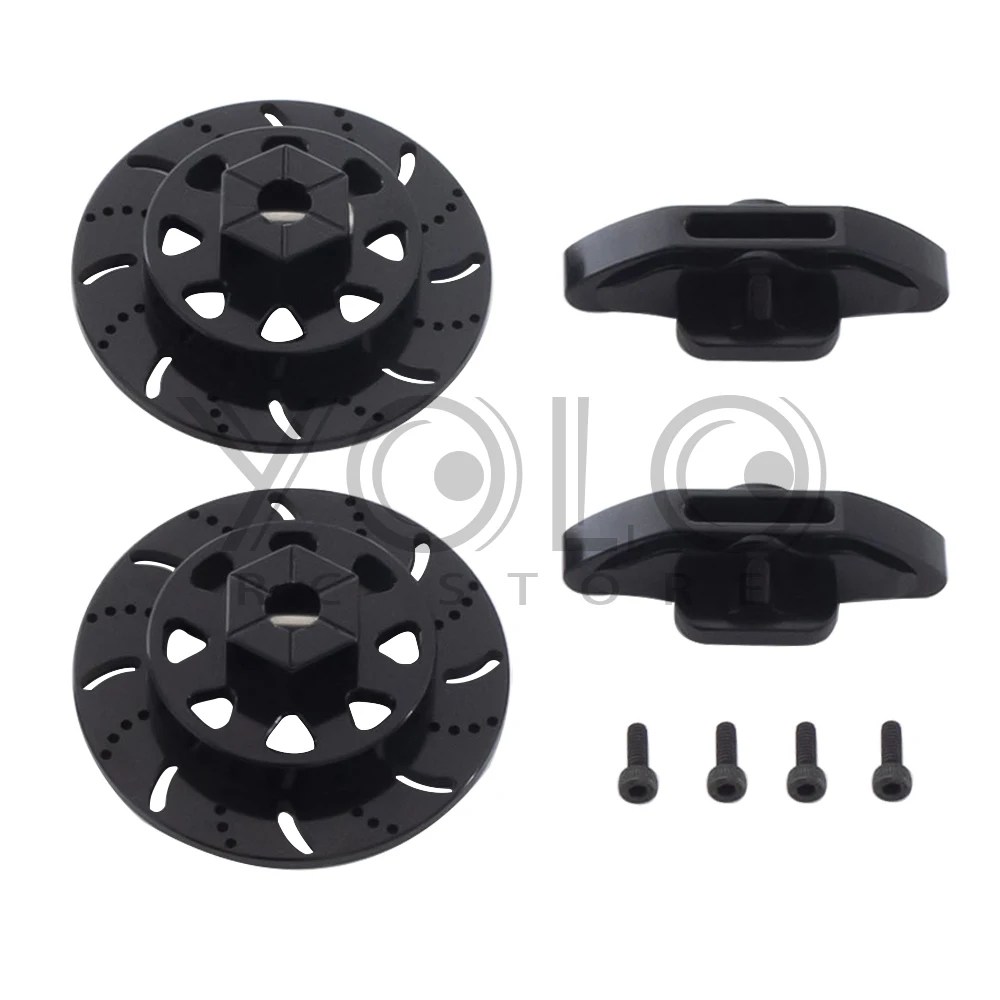 1/10 Metal Chassis Suspension Links Rear Trailing Arm 12MM Hex Brake Disc 17T Pinion Gear for Axial RBX10 Ryft Rock Bouncer Part