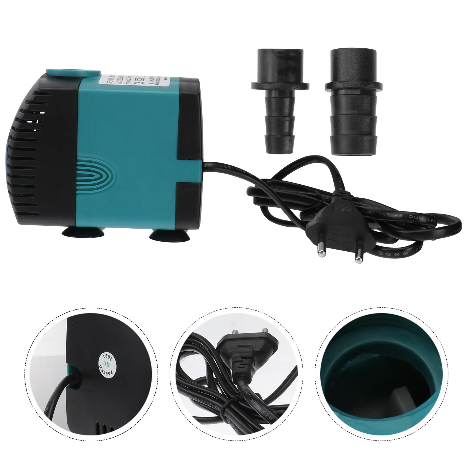 

1pc Small Submersible Pump Water Pump For Aquarium Pond Fountain Fish Tank High Lift Portable Eu Plug Energy Efficient