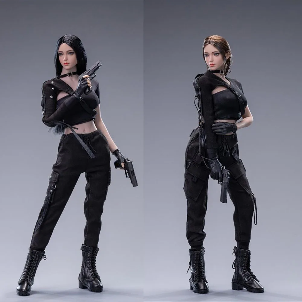 

3Stoys 3S008 1/6 Scale Slim T Shirt Trousers Sexy Cool Girl Functional Tactical Uniform Overalls Pant For 12'' Action Figure