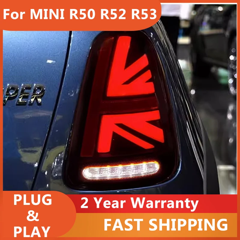 

Автомобильные аксессуары для MINI R50, задние фонари 2001-2007 R53, задний фонарь R52, задний DRL, противотуманный тормоз, указатель поворота, задний ход