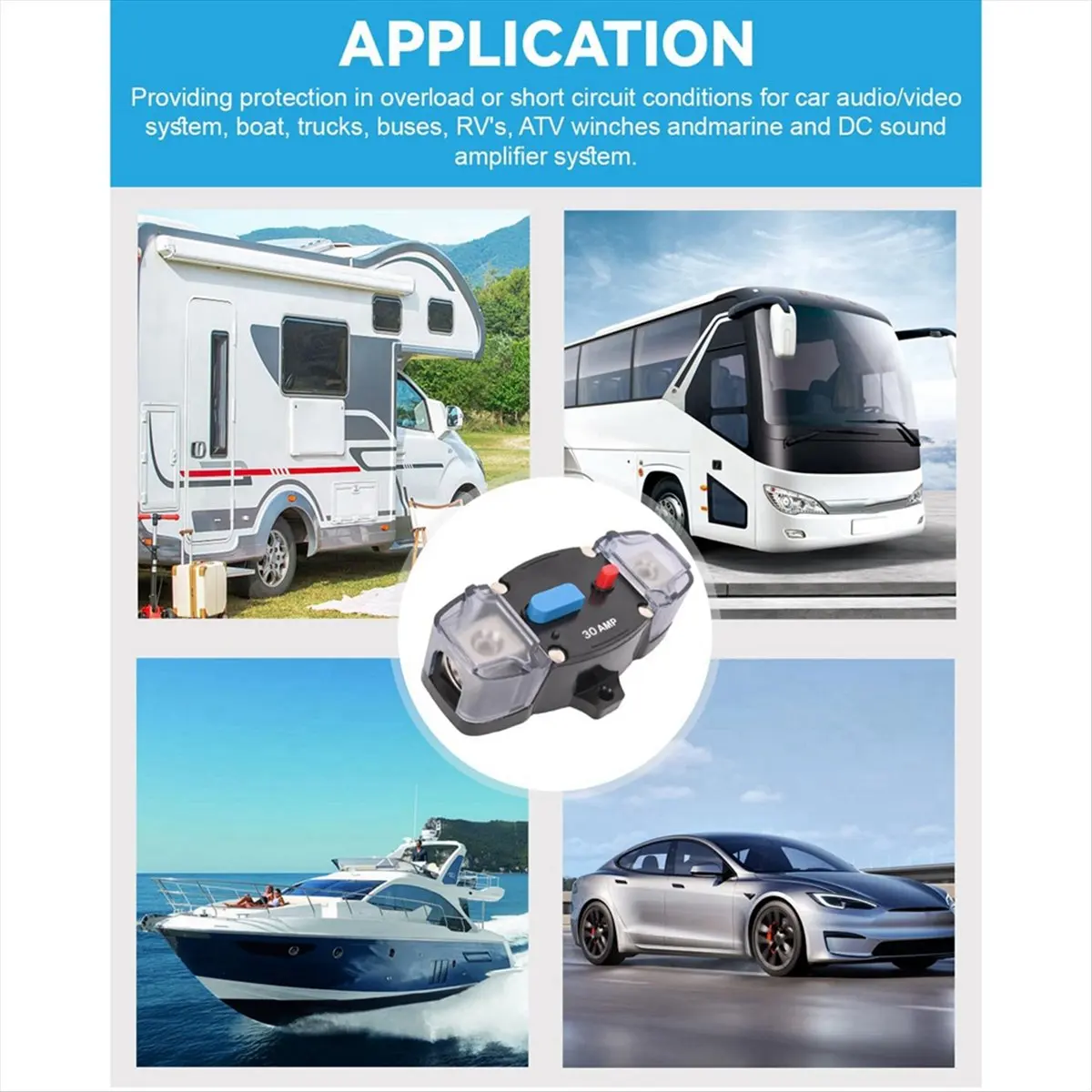 

Persevering — 30-амперный автоматический выключатель, сбрасываемый автоматический выключатель высокого усилителя с кнопкой ручного сброса, автоматический выключатель