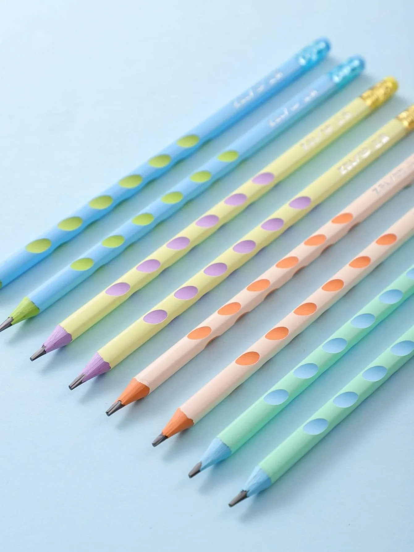 10pcs Mixed Color Wooden Pencils for School Student Foldable mirror Rhinestone Magnetic Mirrors bedroom Miror image 5