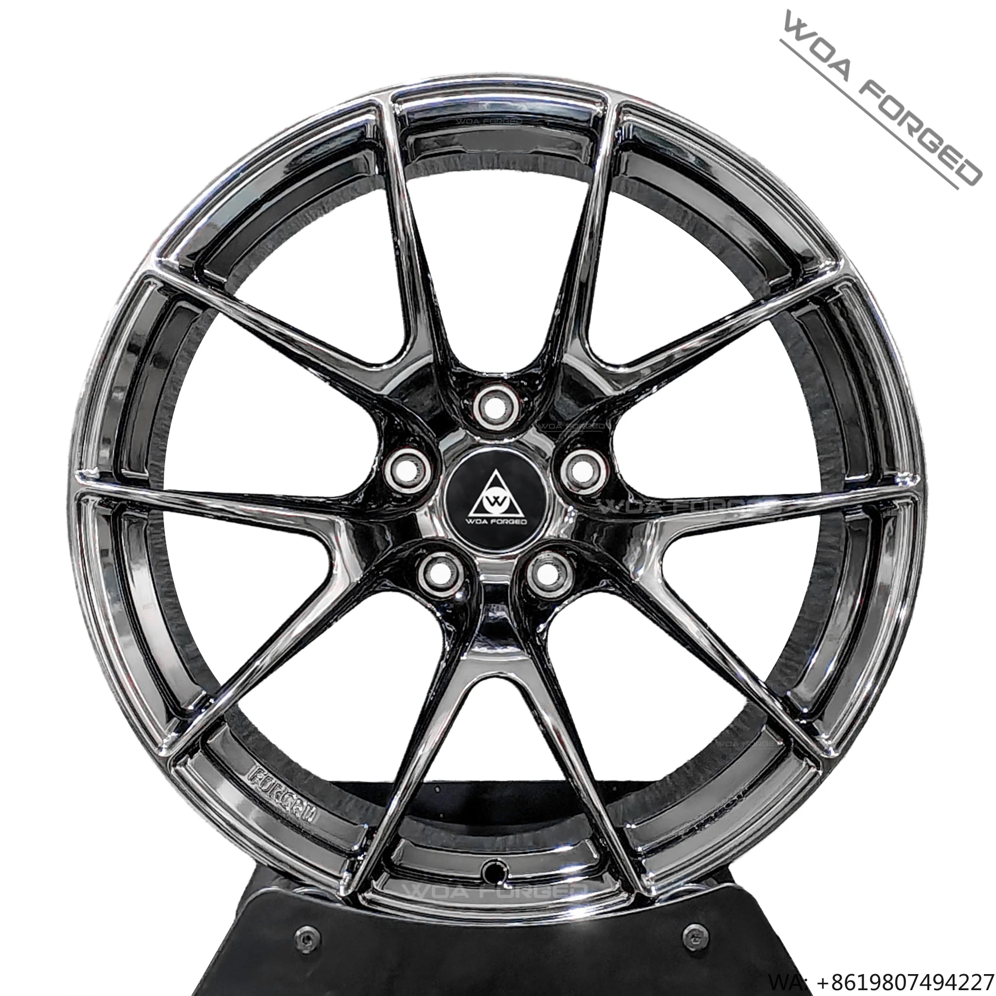 

Custom New Stylish Muscular Design Glossy Black Chrome VS-5RS 6061-T6 Aluminum Alloy Forged Wheels for Passenger Cars M3 M4