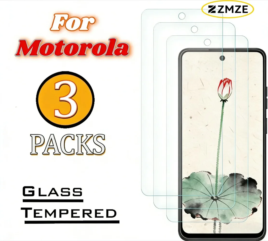 

3 Pieces Screen Protector For Motorola Edge 70 Tempered Glass Transparent Clear For Motorola Edge 60 50 30 Neo 60 Stylus 30 Pro