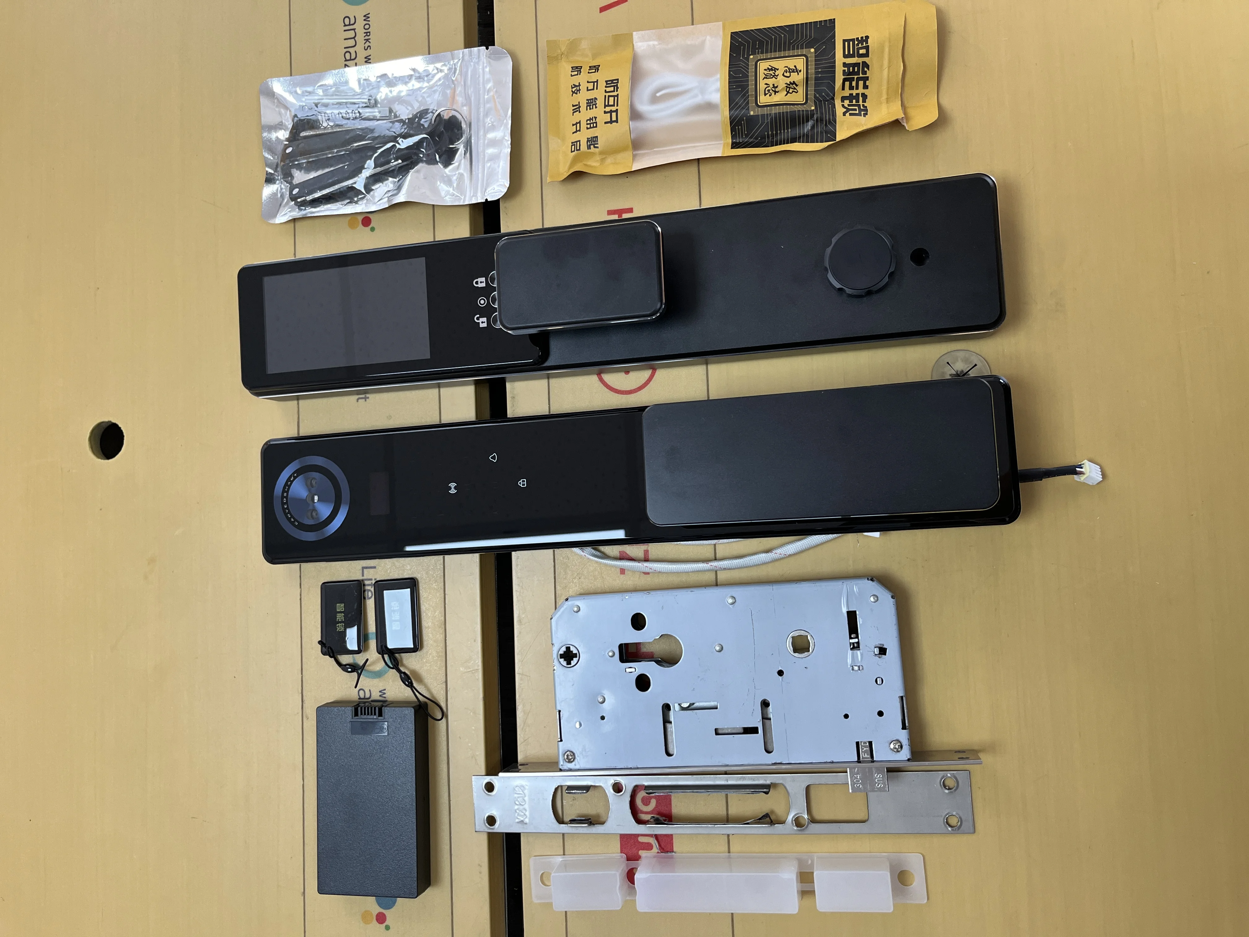 001 TYSH Ai Smart Door Lock Tuya Wifi 3d Facial Recognition Palm Recognition Fingerprint Digital Lock With Video Intercom