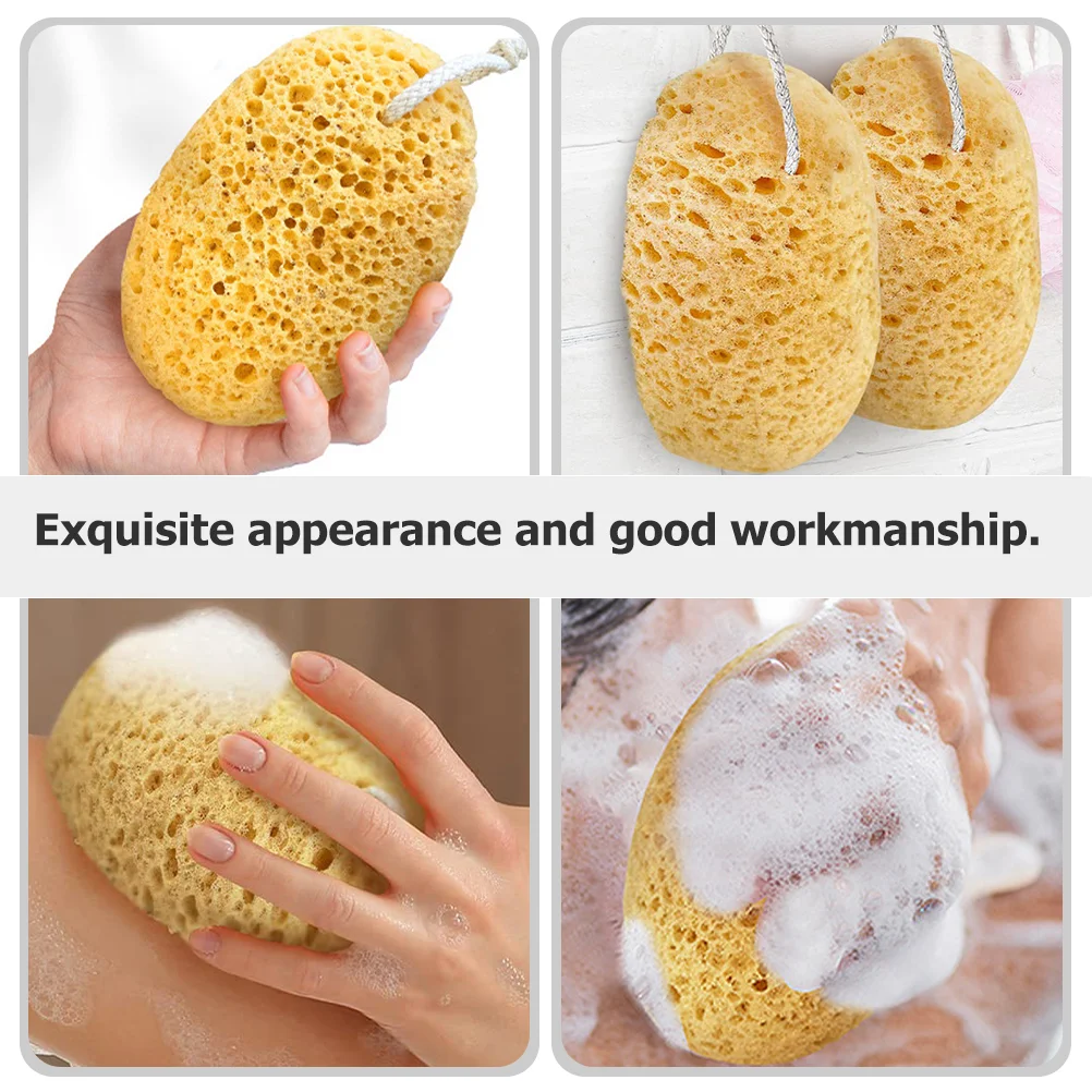 2 Pcs Baby Bath Tub Sponge Towel for Shower Kids Polyurethane Bathing Loofahs Child Scrubber