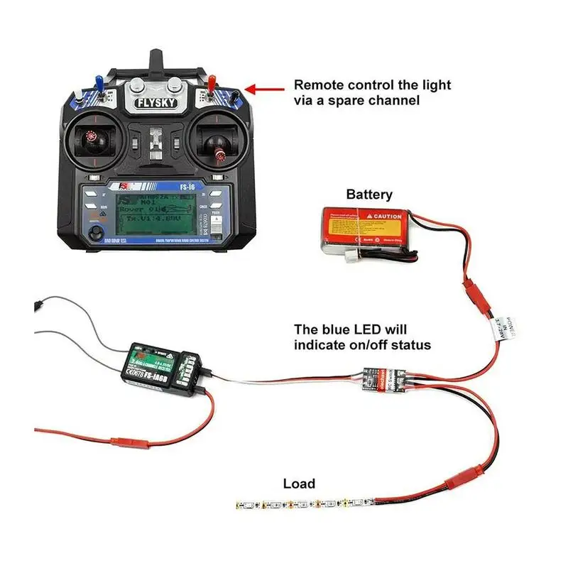 Upgrade 2-20A High Current Remote Control Electronic Switch 3-30V Aerial Model Plant Protection RC Drone Water Pump PWM Signal C