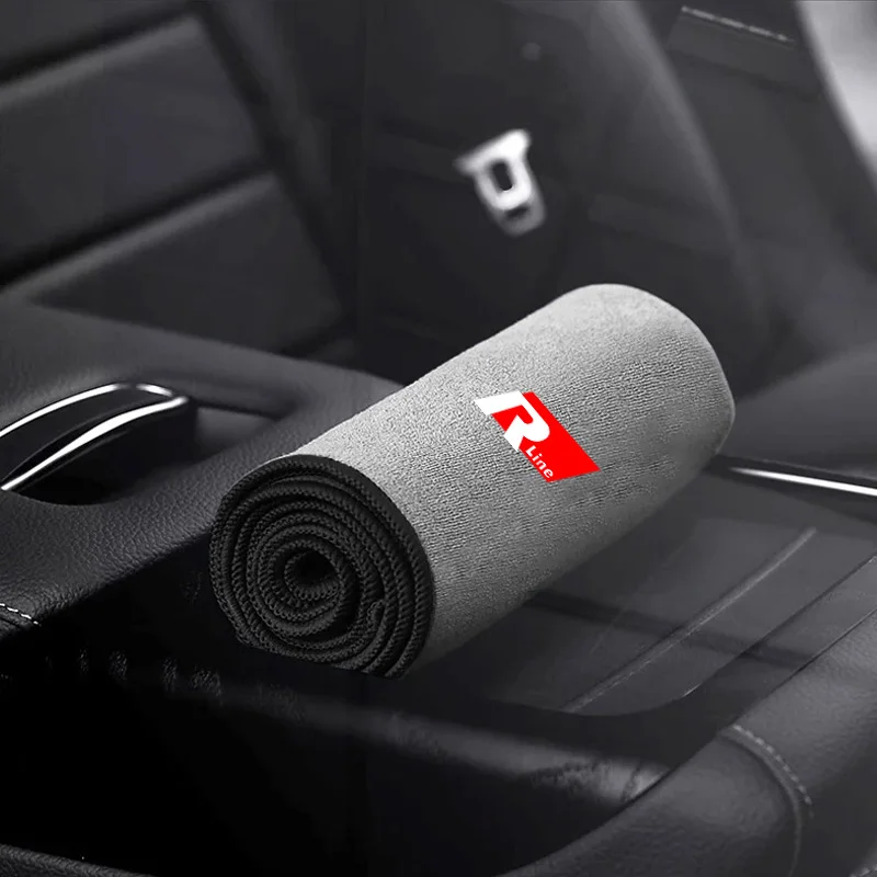 Microfiber Cleaning Cloth Absorbent Car Wash Drying Towel For VW Volkswagen R Ling Golf Sharan Tiguan Polo Passat GTI Golf 4 5 7 view 4