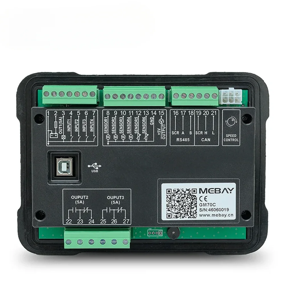 Mebay GM70C GM70CK GM70CH Diesel Gas Engine ECU Multi-Function Digital Meter Generator Engine Parameter Monitor With CAN Port