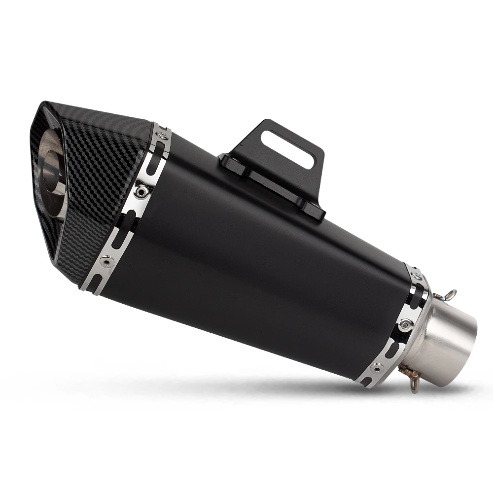 Exhaust Universal Motorcycle 51MM Hexagon Muffler with DB Killer For GSX250R NINJA400 R3 MT07 CBR500R GSXS150 Z650 PCX