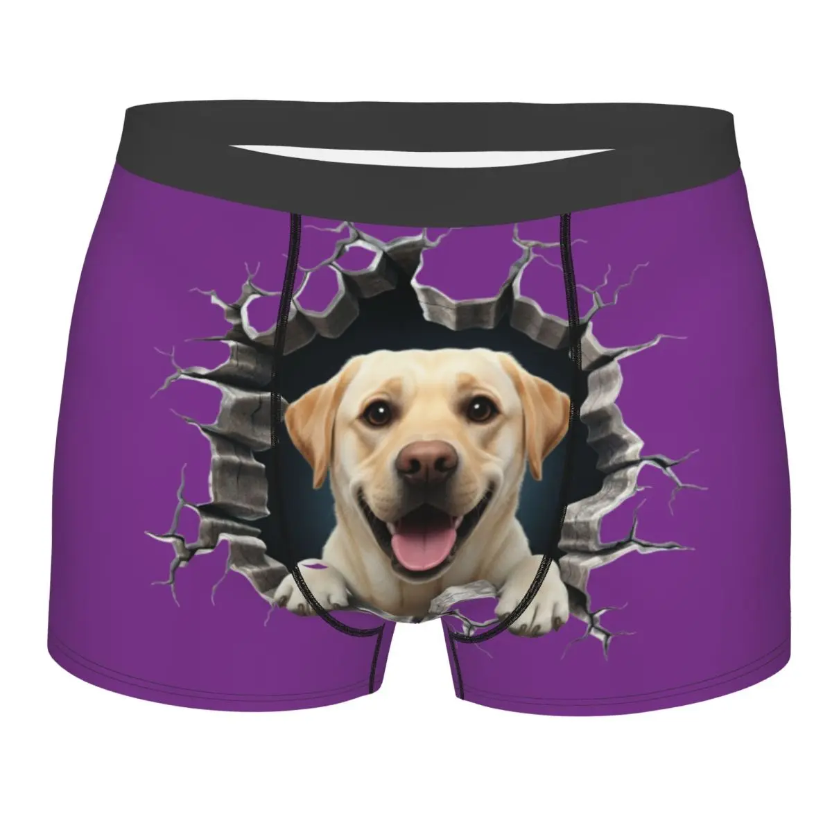 

Нижнее белье с лабрадором-ретривером, мужские дышащие трусы-боксеры для любителей собак, шорты, мягкие трусы