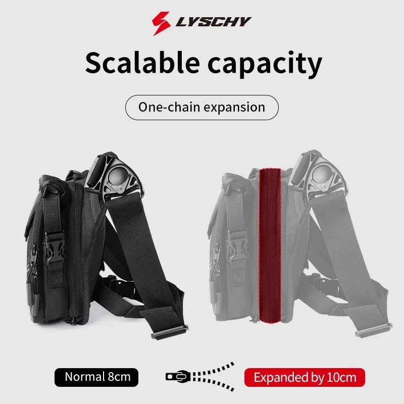 LYSCHY Motorcycle Riding Leg Bag Motocross Night Reflective Bag Motociclista 300D Oxford Waterproof Storage Bag