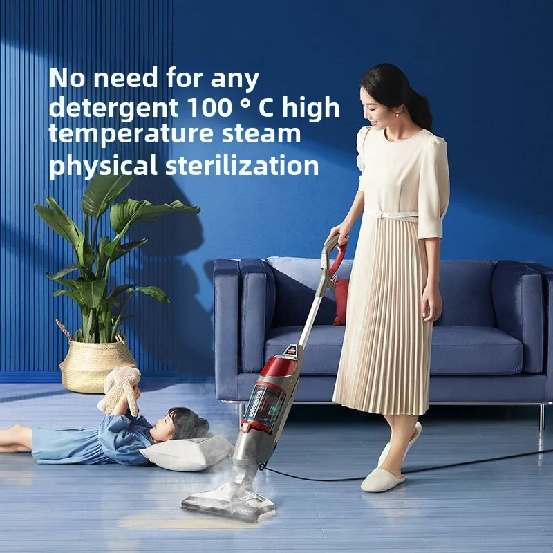 BISSELL 1132Z Steam Mop Household Suction Mop Steam Integrated Vacuum Cleaner High Temperature Sterilization Handheld Cleaner