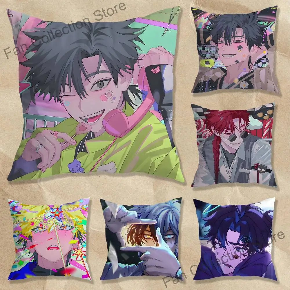 I-link Anime C-Click Pillow Case For Sofa Decor Car Office Room Printing Cushion Cover Decorations and Protector