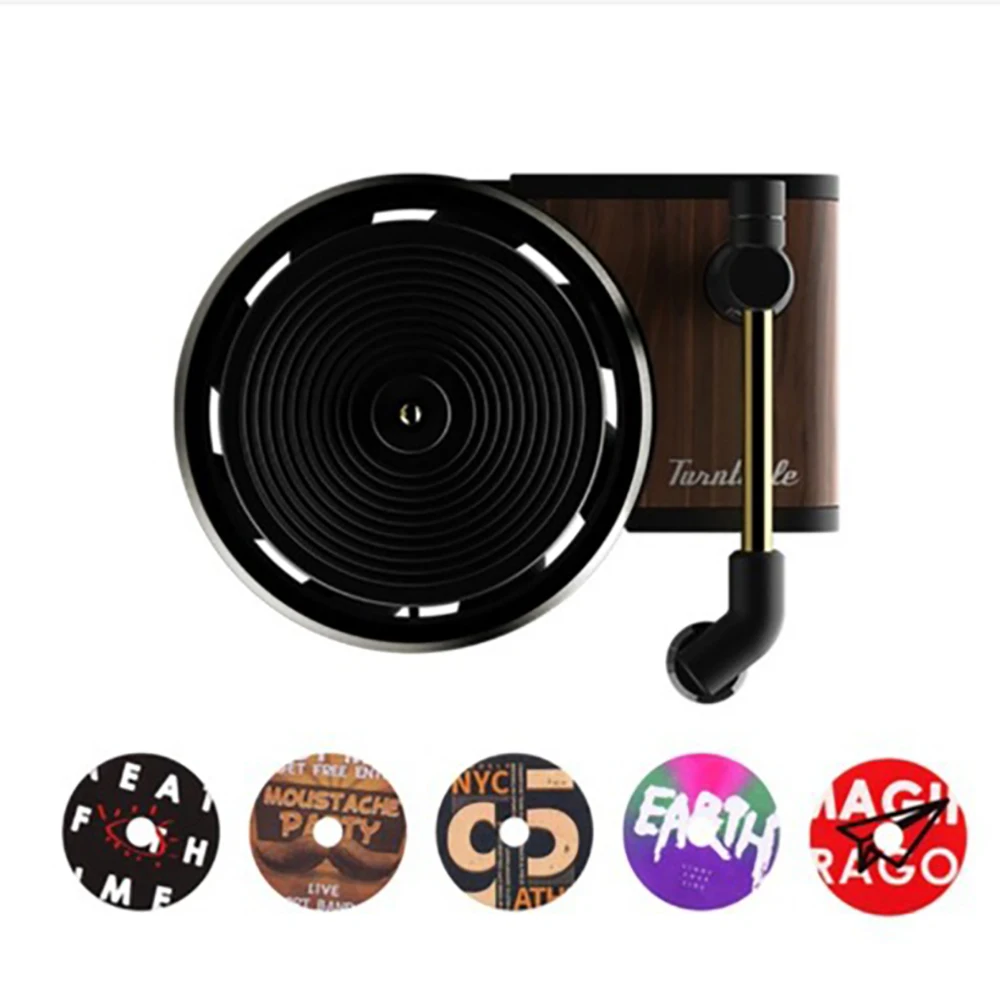 Auto Lufter frischer Plattenspieler Parfüm Clip Vinyl Geruch Diffusor Phonograph Design Plattenspieler Duft Entlüftung Auslass Aroma therap