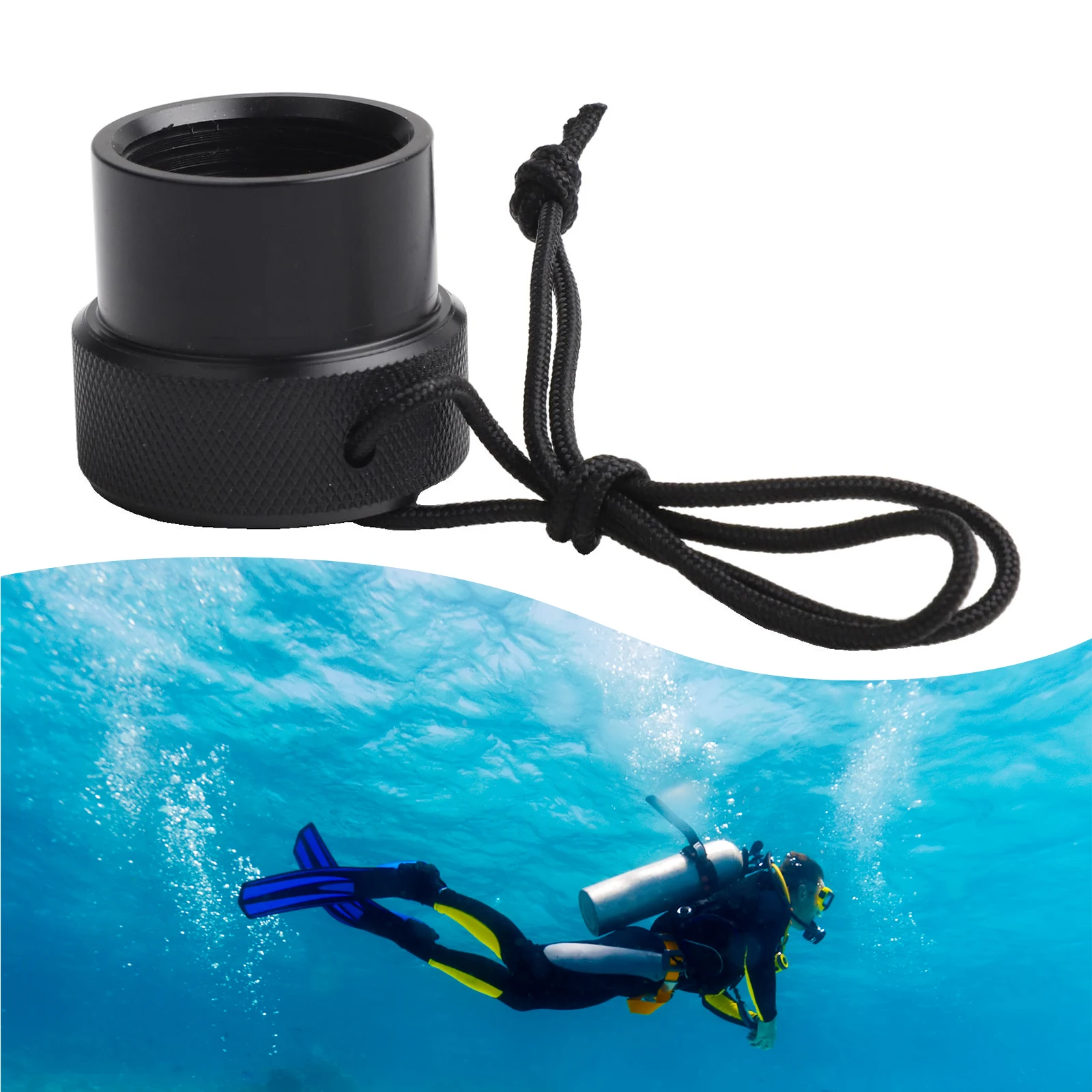 Diving Dust Cap Scubas Diving Regulator Dust Replacement Cover 1st Stage DIN Regulator Tank Valve Threaded Dust Cover