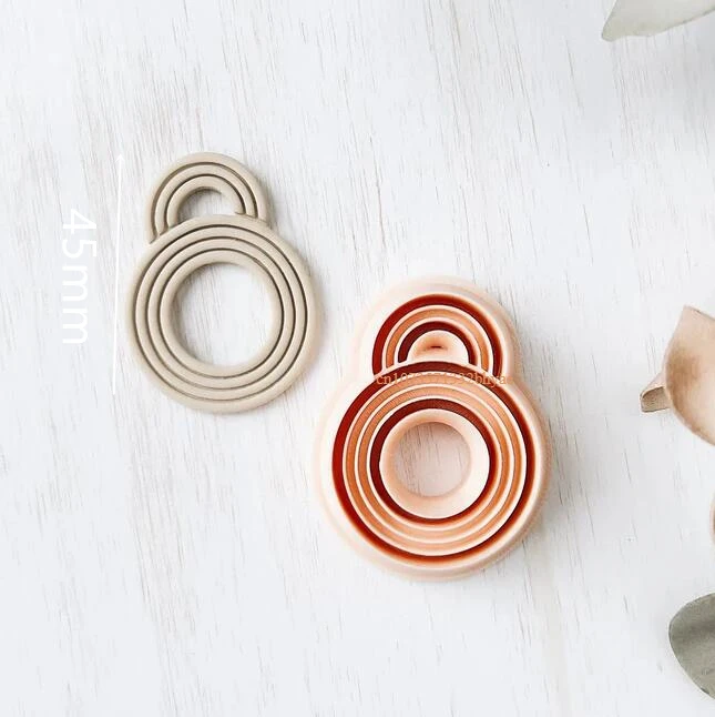 Abstract Symmetry Polymer Clay Cutters for Earrings