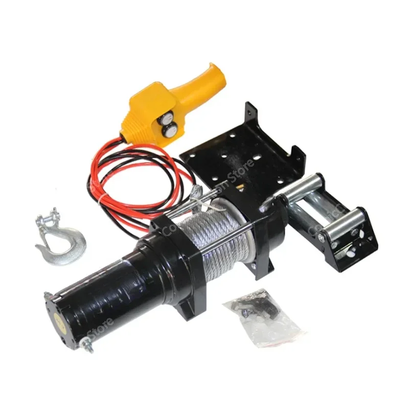 

Car electric winch 12v24v car off-road vehicle self-rescue traction hoist