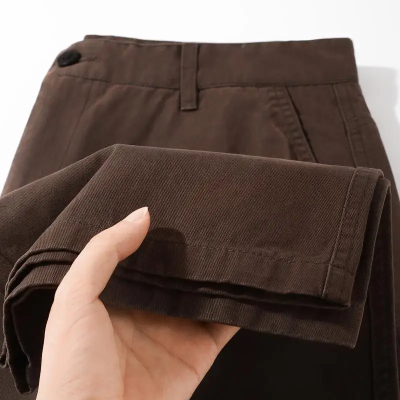 

Мужские повседневные рабочие брюки для осени и зимы, очень большие размеры, 300 Pou, американские ретро-брюки свободного прямого кроя с широкими штанинами, спортивные брюки