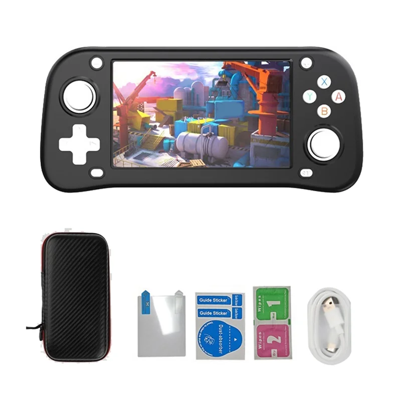 XF43 ريترو وحدة تحكم بجهاز لعب محمول 4.3In IPS شاشة مفتوحة المصدر لينكس لعبة لاعب RK3128 رقاقة جيب مشغل فيديو #1