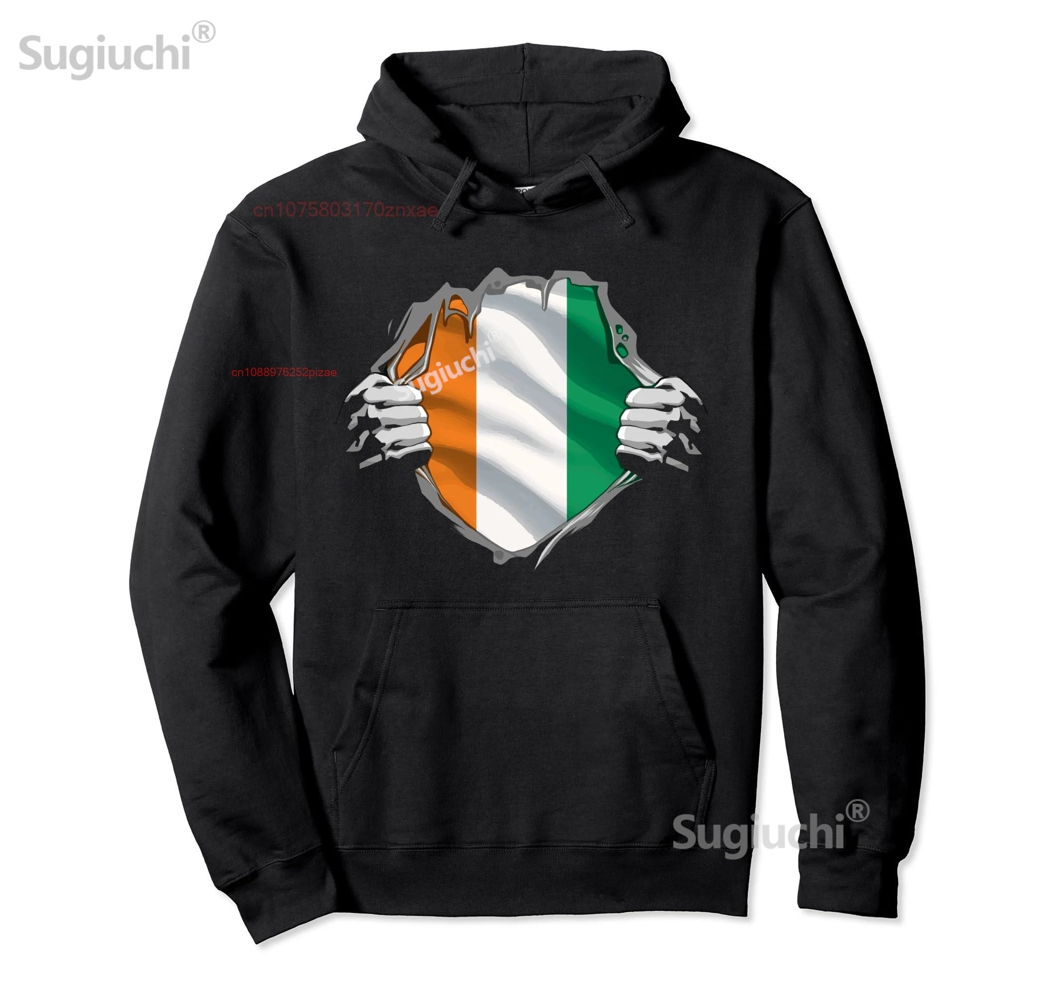 Cotton Super Ivorian Heritage Proud Ivory Coast Roots Flag Pullover Hoodie Clothes For Dad Gift Sweatshirt