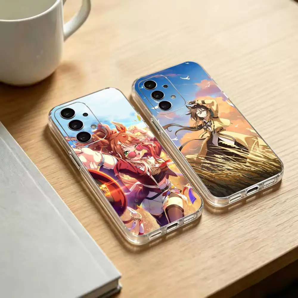 Forever young Umamusume  Clear Soft Silicone Phone Case for Samsung S25 S24 S23 S22 S21 S20 Ultra Plus