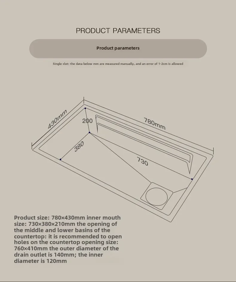 อ่างล้างจานชามเดี่ยวขนาดใหญ่ Undermount Black Nano 304 อ่างล้างจานสแตนเลส