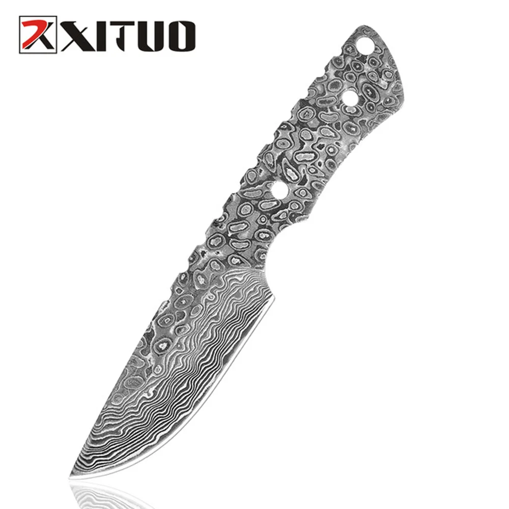Image of XITUO Haushalts-Obstmesser Schälmesser Outdoor-Messer Camping-Grillmesser zum Fleischschneiden, Ausbeinmesser mit Rindsleder-Scheide