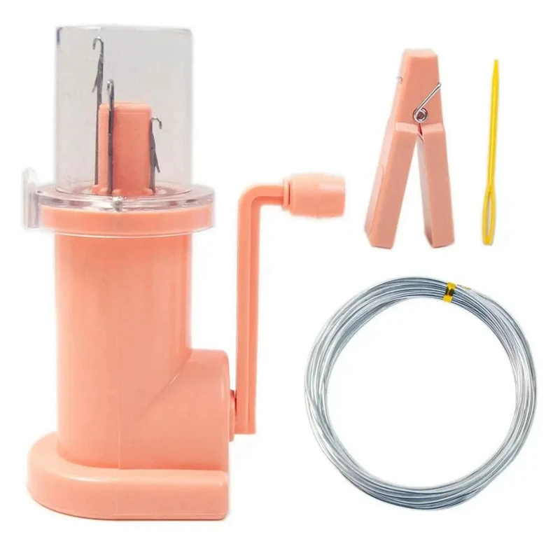 ידיות סריגה טחנת מכונת מיני סריגה צמר קנטר כלים למסוודרים לצמיד כלי הסוודר