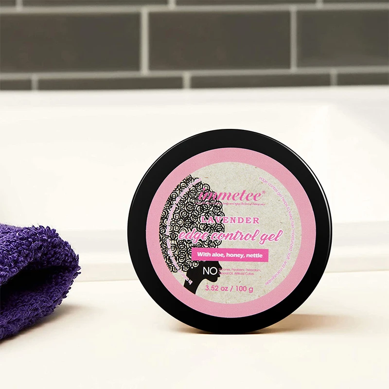 Cera per capelli alla lavanda, controllo del bordo laterale, tritatutto per lo Styling, cera per lo Styling, migliora l'effetto crespo, portatile, Non appiccicoso