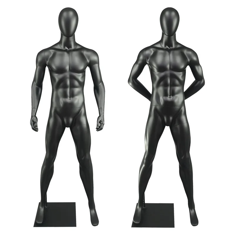 Model Props Women's Sportswear Display Stand Vest Men's Standing Full Body Dummy Back Hand Muscle Doll FRP