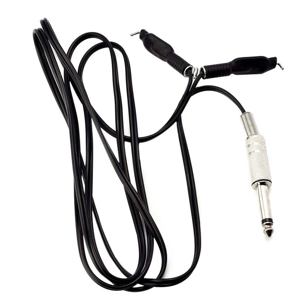 

Black Tattoo Machine Silicone Clip Cord for Power Equipment Soft Flexible Cable Fit Any Machine St Mono Plug Connection