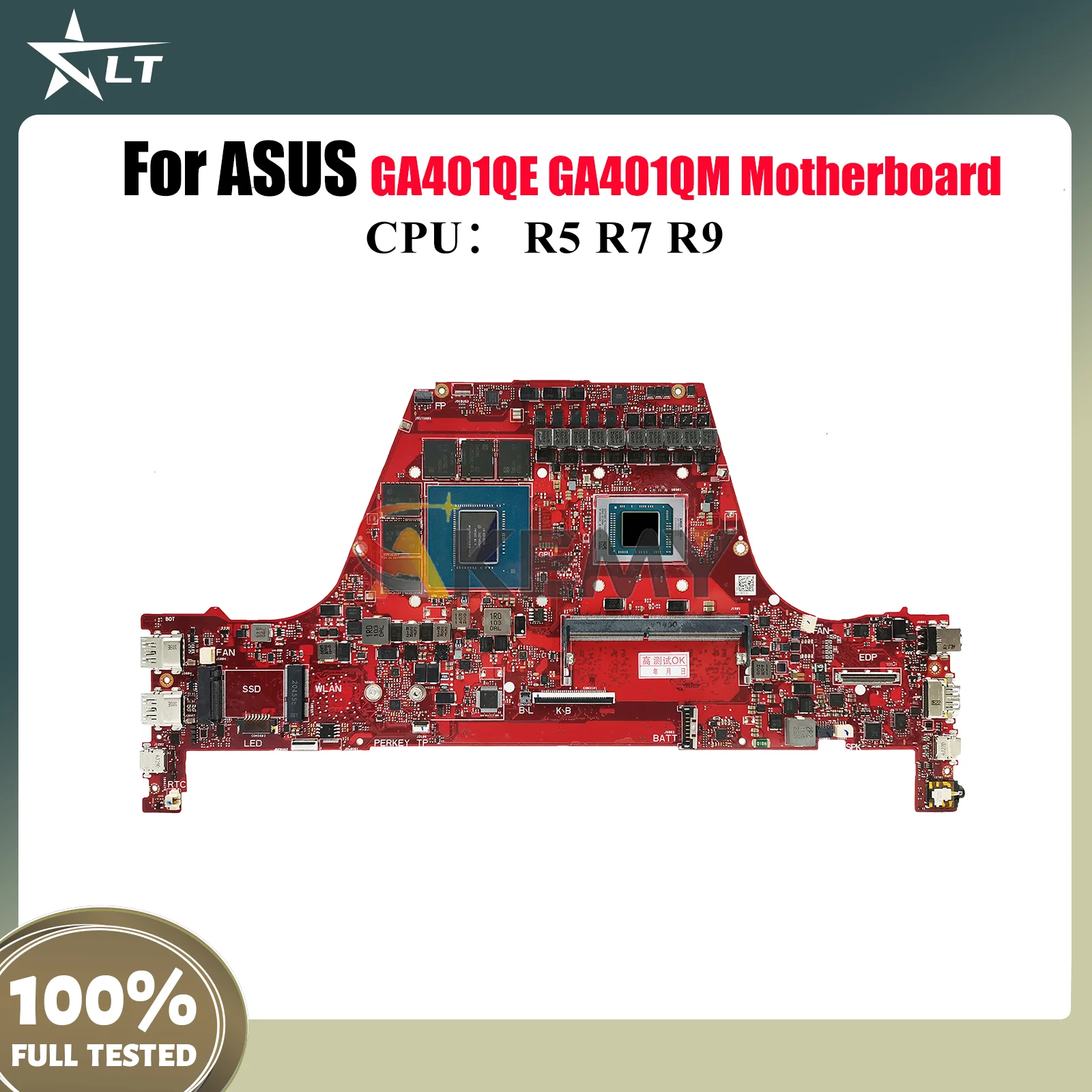 

Материнская плата GA401QM для ноутбука ASUS ROG Zephyrus G14 GA401Q GA401QE GA401QM с процессором R5 R7 R9 116% tests ОК