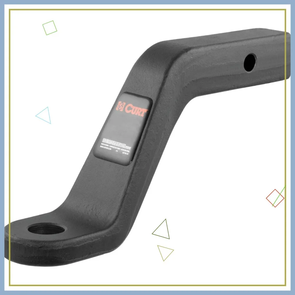 

Heavy-Duty Forged Trailer Hitch Ball Mount, 2-Inch Receiver, 17K lbs Capacity, 6-Inch Drop & 5-Inch Rise