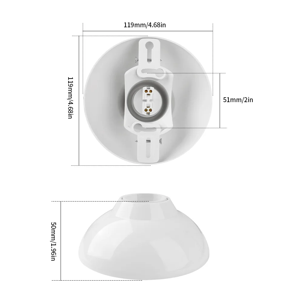 DIY E27 LED Light Bulb Holder Round Socket Base，850°fireproog Hanging Lamp Socket Base Industrial Ceiling Wall Light Base Holder image 6