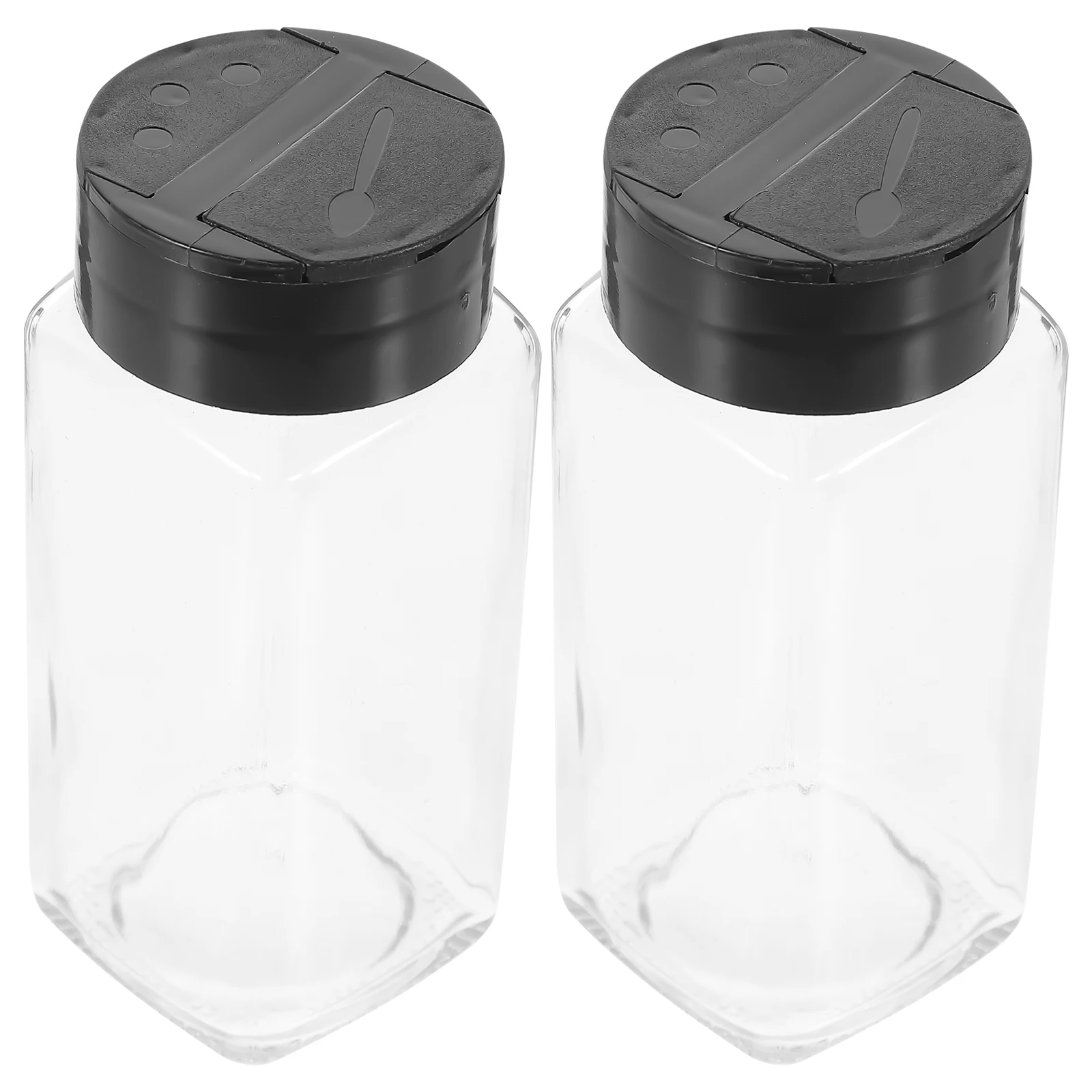 

2pcs Salt Shakers Spice Bottles Condiment Jars Kitchen Essentials Seasoning Holders Barbecue Camping 120Ml Glass Pepper Shakers