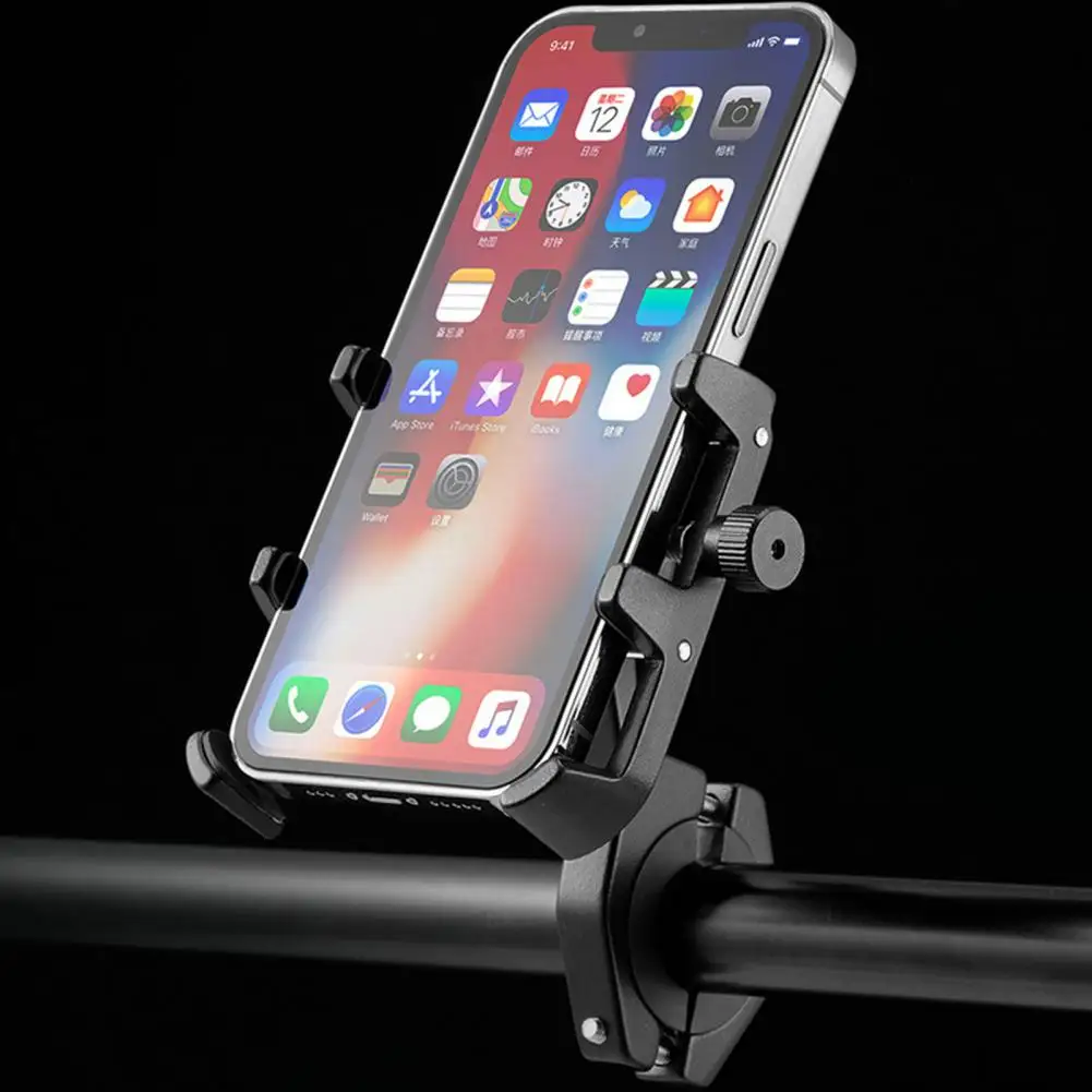 Bike Supplies Bike Phone Mount Sturdy Versatile Bike Phone Holder Secure Anti-shake Mount for 360-degree Rotation on for Easy