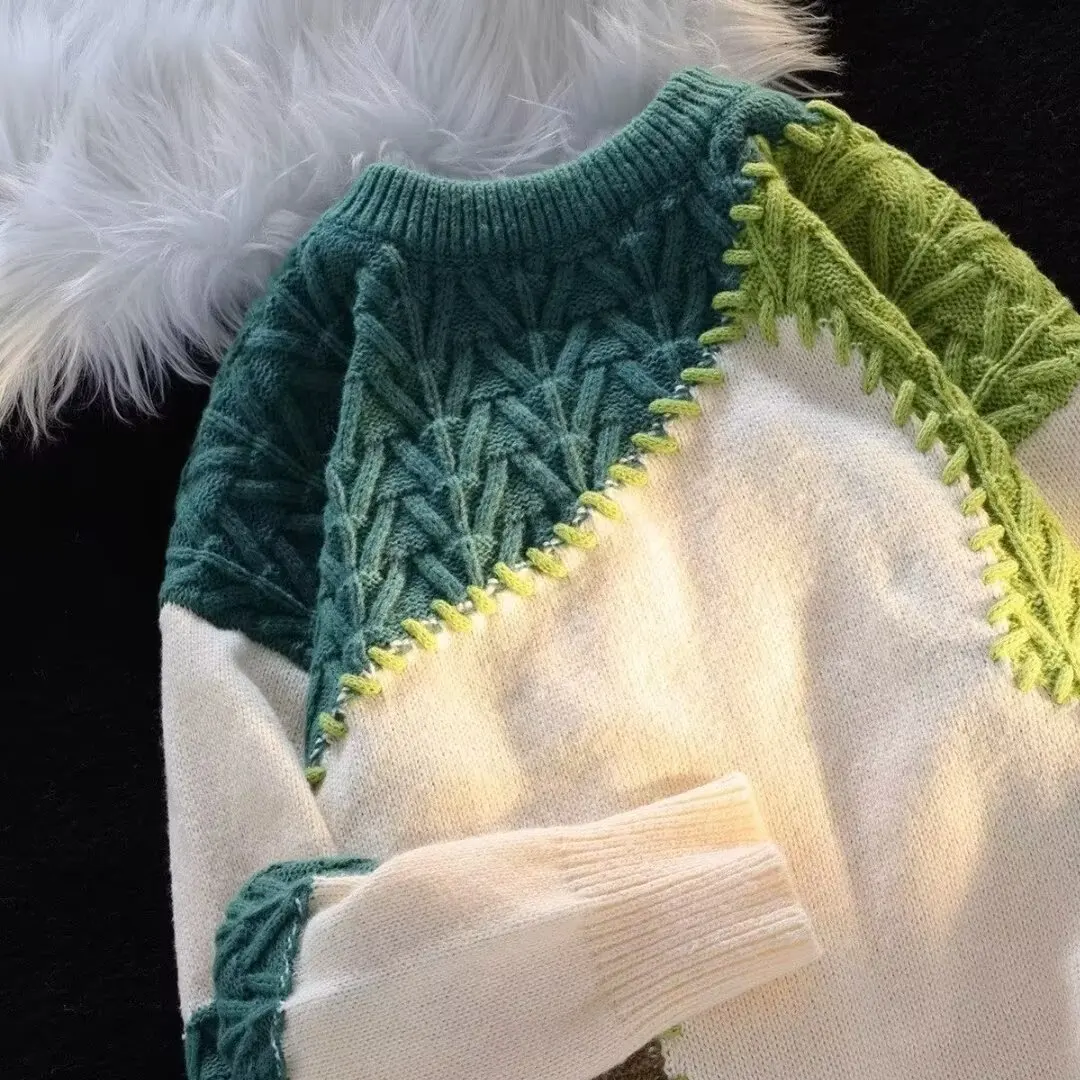 

Свободный крой, трикотаж большого размера, мужская осенне-зимняя толстовка большого размера 250, корейская цветная блузка с капюшоном, модный бейсбольный воротник