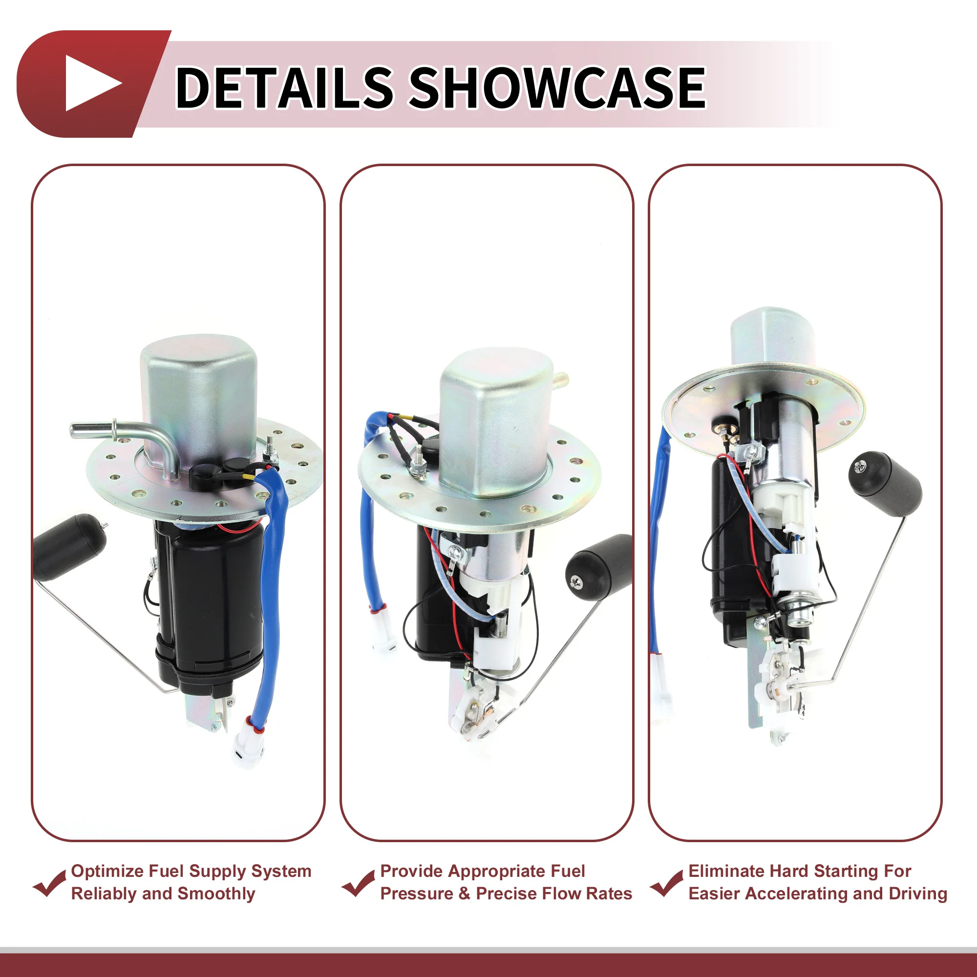 X Autohaux Electric Fuel Pump Assembly for Suzuki GSXR1000 GSX-R1000 2005 2006 Fuel Filter Pump Module with Inlet Strainer - Image 6