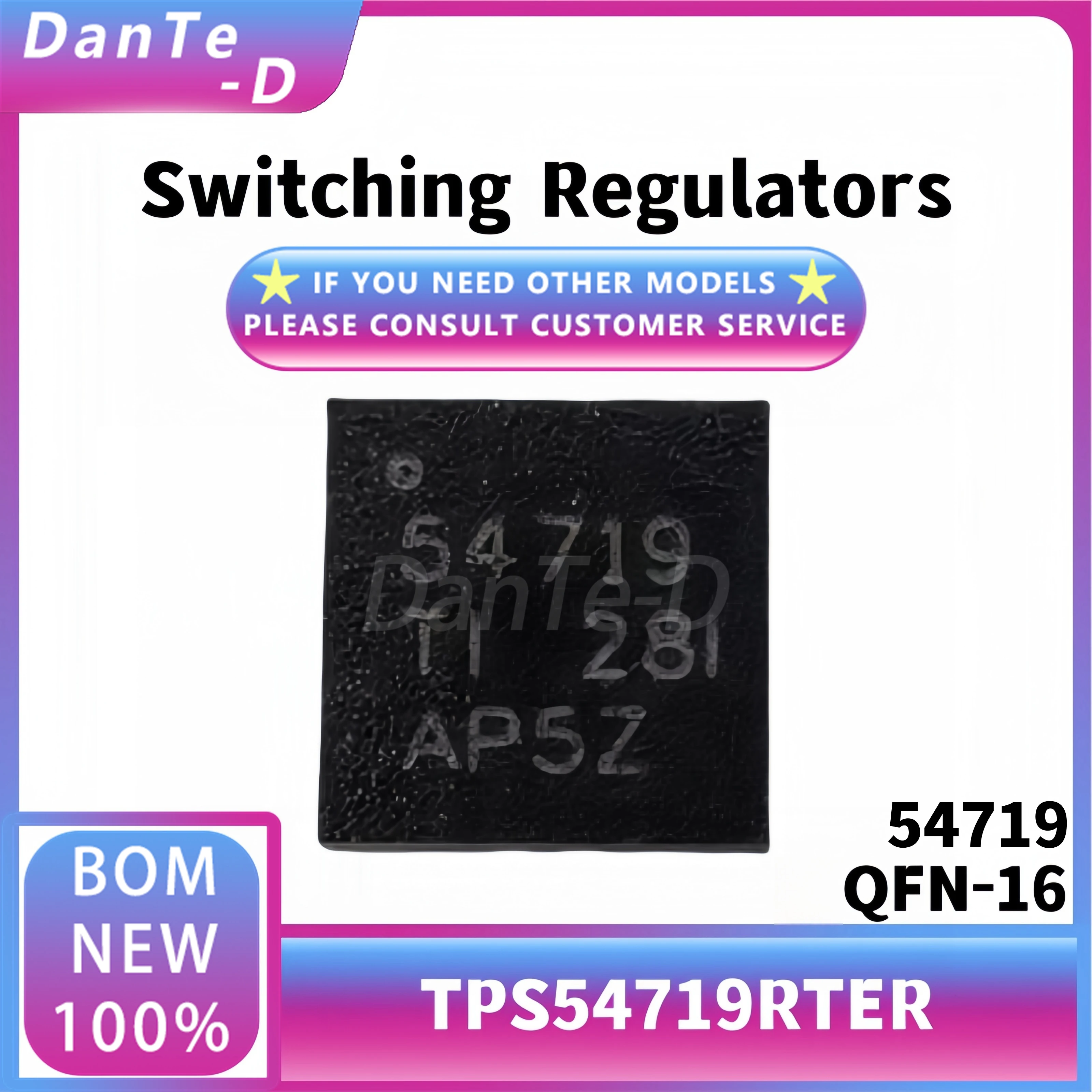 TPS54719RTER WQFN-16 Silkscreen 5471 DC-DC Power Regulator Switch IC Original Authentic