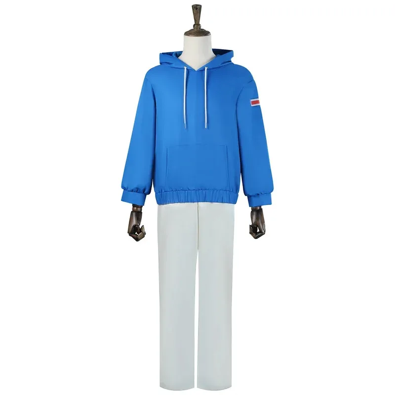 Shin Asakura Cosplay Anime Sakamoto Days Hooded Hoodies Top Coat Pants Outfits Men Women Adult Halloween Carnival Party Suit
