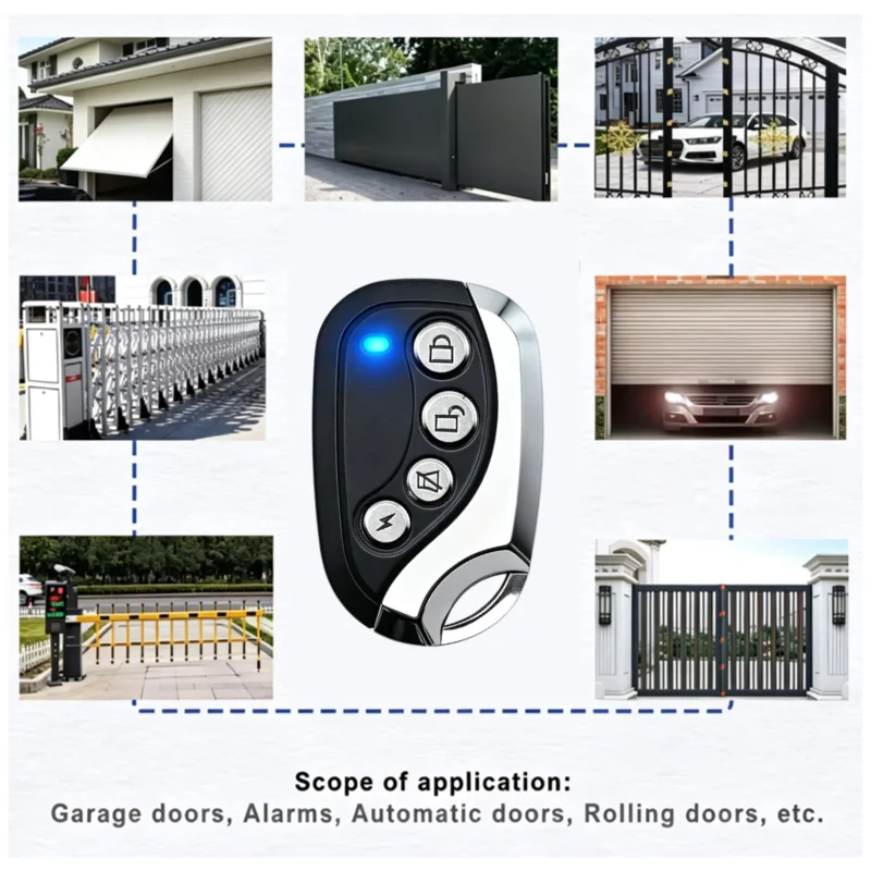 433MHz Smart Copy Duplicator Remote Control RF Wireless 4CH Electric Garage Door Gate Remote Cloning 433.92 MHz Transmitter