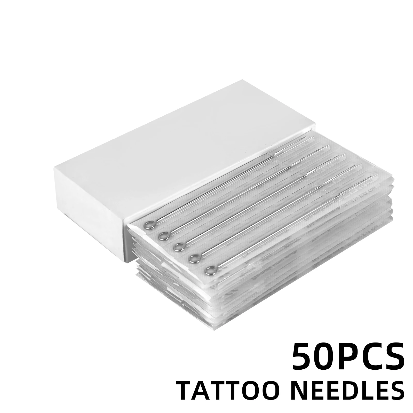 Tattoo Needles Cartridges Set 50Pcs Profeesional Tattoo Needles and Tubes Tips Mixed Assorted Sterilize Tattoo Needles